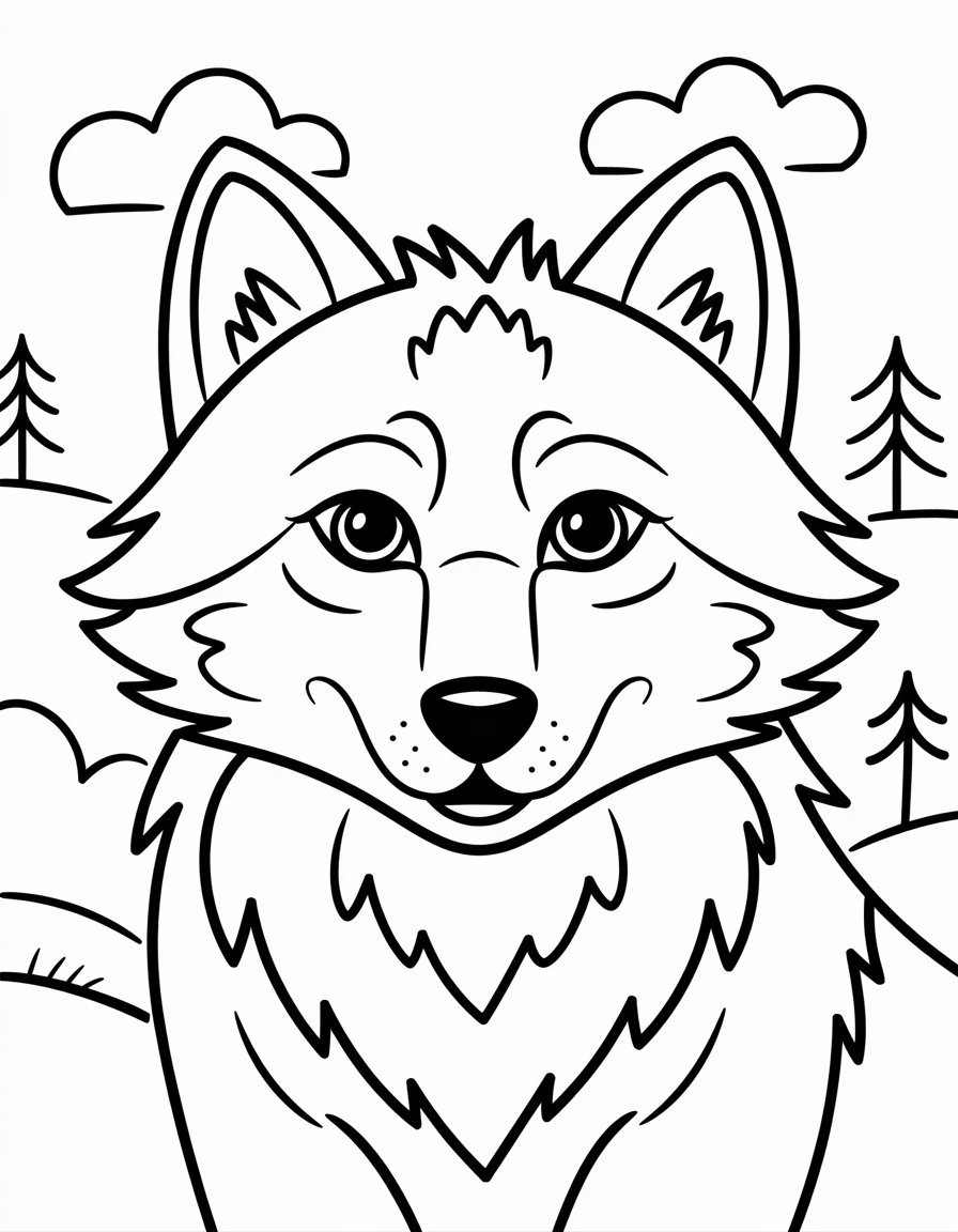 Majestic Wolf Portrait